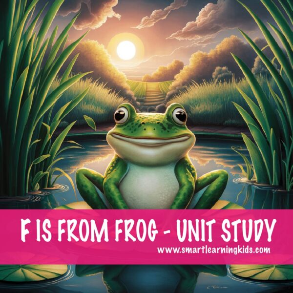 F is from Frog homeschooling activity image
